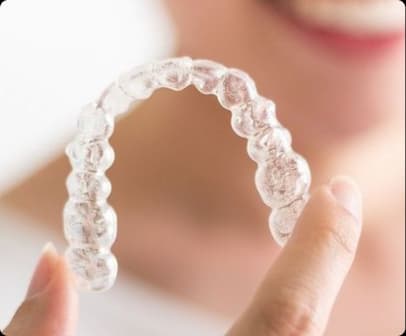 Clear orthodontic diagnostic aligner model